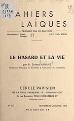 Télécharger le livre :  Le hasard et la vie