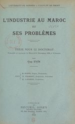 Télécharger le livre :  L'industrie au Maroc et ses problèmes