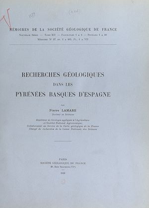 Téléchargez le livre :  Recherches géologiques dans les Pyrénées basques d'Espagne