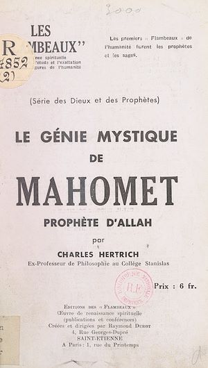 Téléchargez le livre :  Le génie mystique de Mahomet, prophète d'Allah