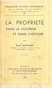 Télécharger le livre :  La propriété dans la doctrine et dans l'histoire
