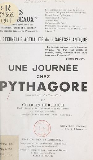 Téléchargez le livre :  L'éternelle actualité de la sagesse antique : une journée chez Pythagore