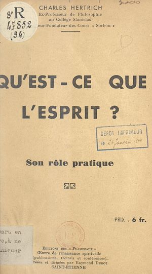 Téléchargez le livre :  Qu'est-ce que l'esprit ?