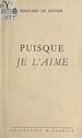 Télécharger le livre :  Puisque je l'aime