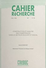 Télécharger le livre :  Construction et analyse des compétences dans le secteur éducatif et social