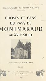 Télécharger le livre :  Choses et gens du pays de Montmaraud au XVIIIe siècle (1)