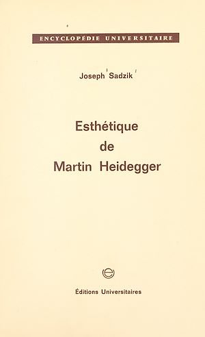 Téléchargez le livre :  Esthétique de Martin Heidegger