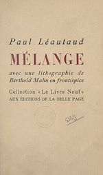 Télécharger le livre :  Mélange