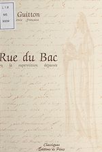 Télécharger le livre :  Rue du Bac