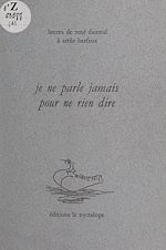 Télécharger le livre :  Je ne parle jamais pour ne rien dire