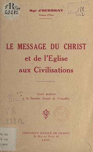 Téléchargez le livre :  Le message du Christ et de l'Église aux civilisations