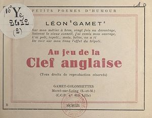 Téléchargez le livre :  Au jeu de la clef anglaise
