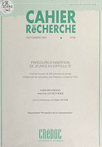 Télécharger le livre :  Parcours d'insertion de jeunes en difficulté