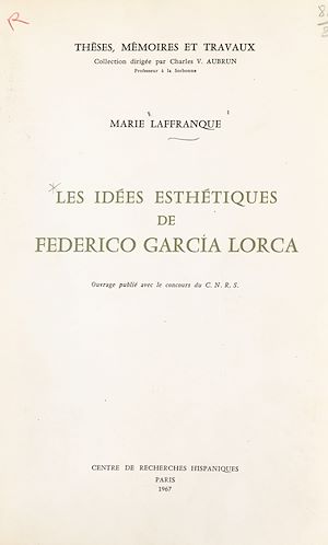 Téléchargez le livre :  Les idées esthétiques de Federico Garcia Lorca
