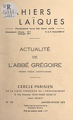 Télécharger le livre :  Actualité de l'Abbé Grégoire