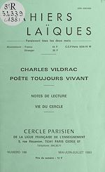 Télécharger le livre :  Charles Vildrac, poète toujours vivant
