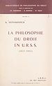 Télécharger le livre :  La philosophie du droit en U.R.S.S. (1917-1953)