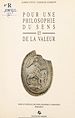 Télécharger le livre :  Pour une philosophie du sens et de la valeur