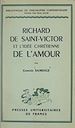 Télécharger le livre :  Richard de Saint-Victor et l'idée chrétienne de l'amour