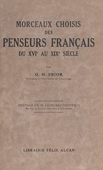 Télécharger le livre :  Morceaux choisis des penseurs français du XVIe au XIXe siècle