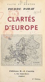 Télécharger le livre :  Clartés d'Europe
