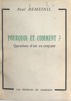 Téléchargez le livre :  Pourquoi et comment ?