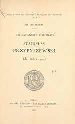 Télécharger le livre :  Un sataniste polonais : Stanislas Przybyszewski, de 1868 à 1900