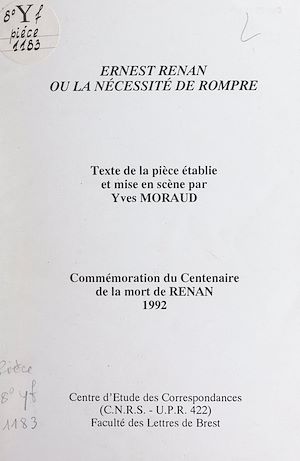 Download the eBook: Ernest Renan, ou la nécessité de rompre