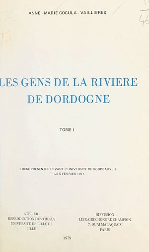 Download the eBook: Les gens de la rivière de Dordogne, 1750-1850 (1)