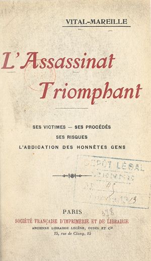 Téléchargez le livre :  L'assassinat triomphant