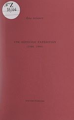 Télécharger le livre :  Une difficile expe´dition (1988-1990)