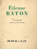Download this eBook Étienne Baton