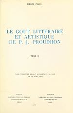 Télécharger le livre :  Le goût littéraire et artistique de P. J. Proudhon (2)