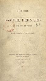 Télécharger le livre :  Histoire de Samuel-Bernard et de ses enfants
