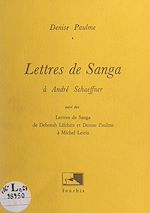 Télécharger le livre :  Lettres de Sanga à André Schaeffner