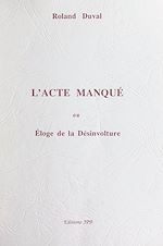 Télécharger le livre :  L'acte manqué