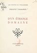 Télécharger le livre :  D'un étrange domaine