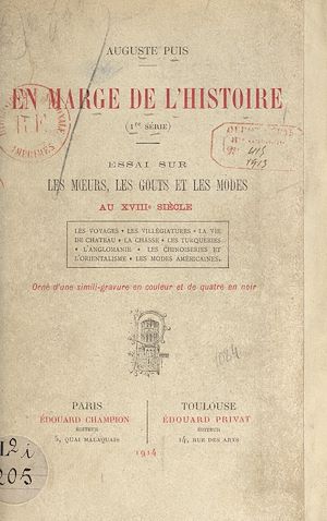 Download the eBook: En marge de l'Histoire