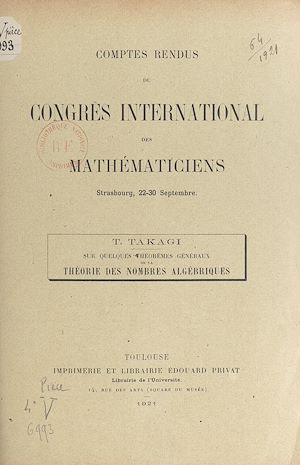 Download the eBook: Sur quelques théorèmes généraux de la théorie des nombres algébriques