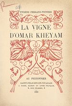 Télécharger le livre :  La vigne d'Omar Kheyam