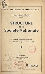 Télécharger le livre :  Structure de la société nationale