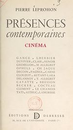 Télécharger le livre :  Présences contemporaines. Cinéma