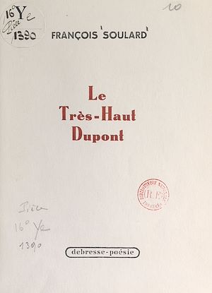 Téléchargez le livre :  Le Très-Haut Dupont