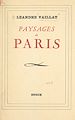 Télécharger le livre :  Paysages de Paris