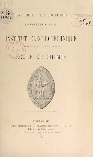 Download the eBook: Institut électrotechnique (fondation de la ville de Toulouse) ; École de chimie