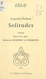 Télécharger le livre :  Solitudes