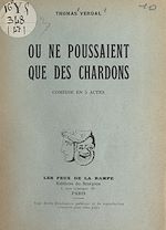 Download this eBook Où ne poussaient que des chardons