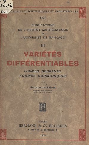 Téléchargez le livre :  Variétés différentiables