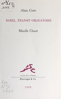 Téléchargez le livre :  Babel, transit obligatoire