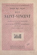 Télécharger le livre :  Rue Saint-Vincent